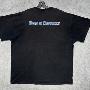 VTG Olde Brooklyn Sodas T Shirt 2XL XXL Black Born In Bridge Fade 2-Side Tee 90s